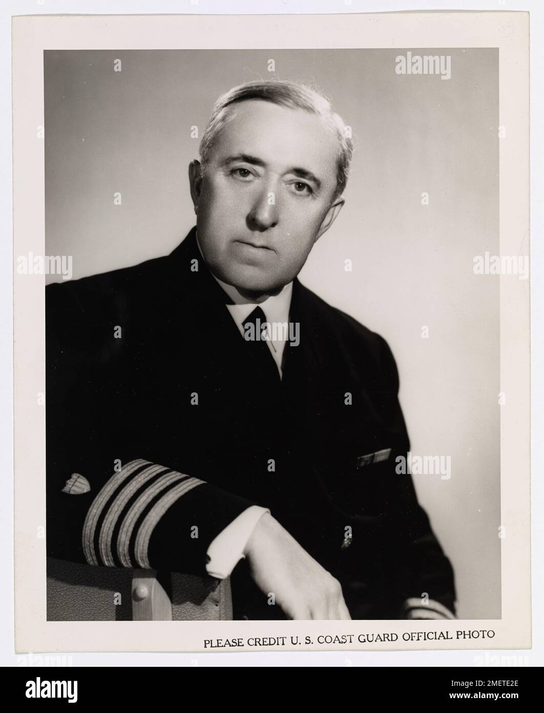 Capt. Ralph Waldo Dempwolf, USCG District Coast Guard Officer Cleveland, Ninth Naval District. Stock Photo