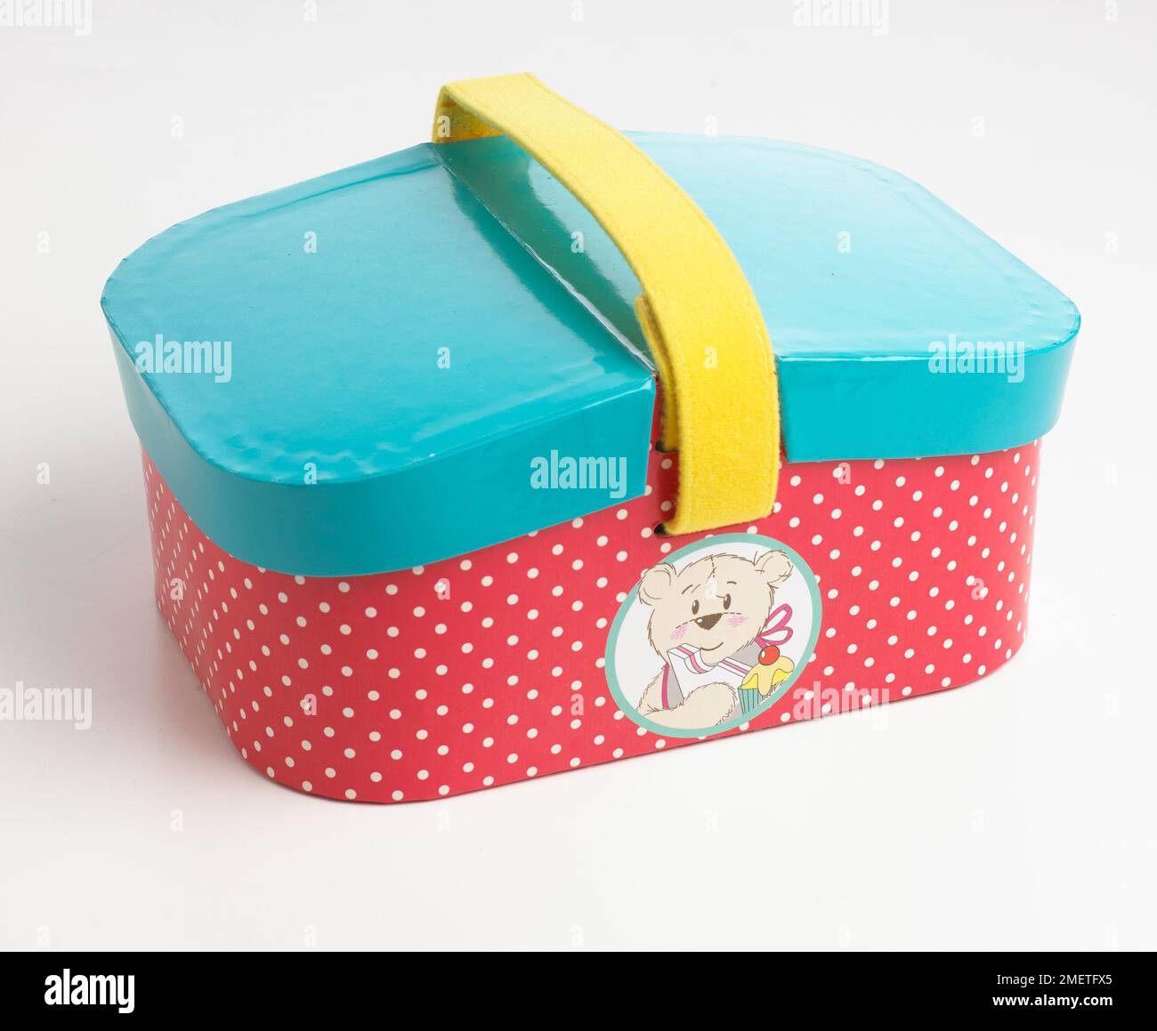 Colourful childrens picnic basket Stock Photo Alamy