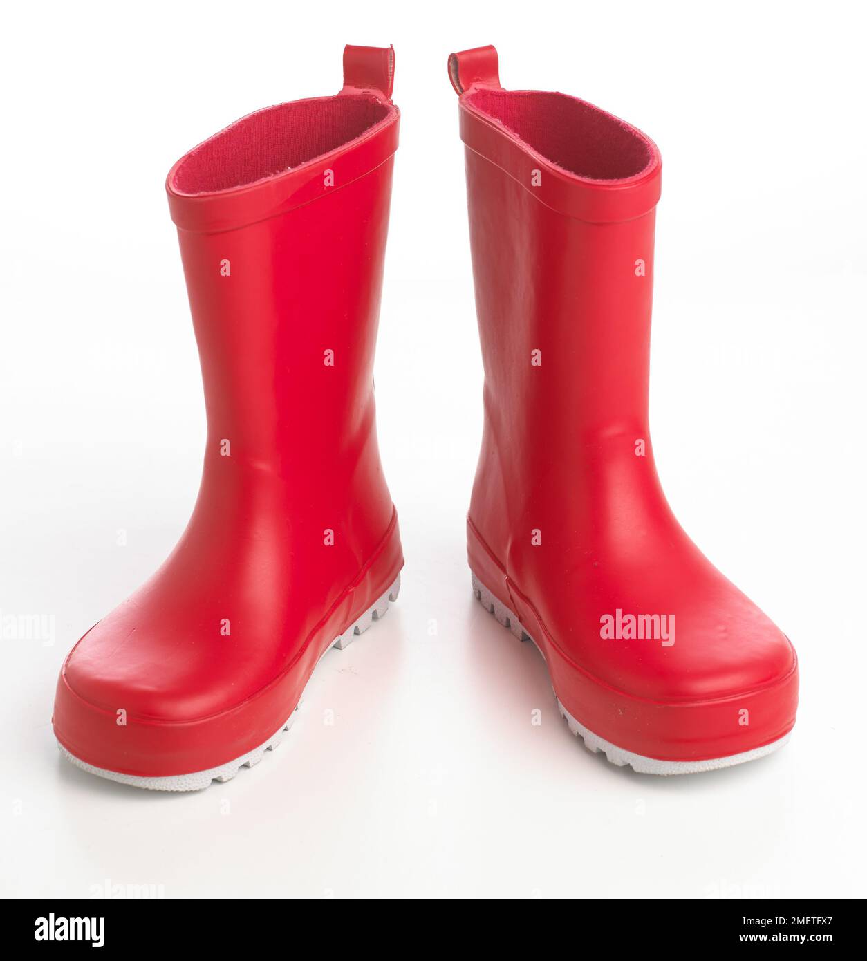 Red wellington boots Stock Photo - Alamy