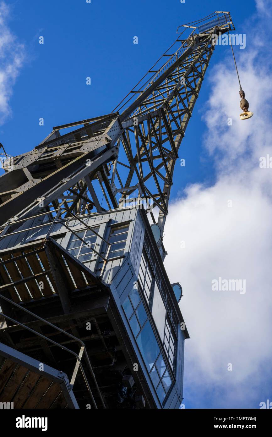 Cargo crane on Princes Wharf next to the MShed museum, Bristol
