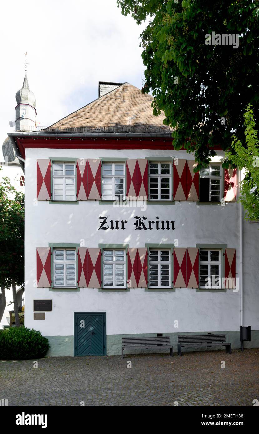 Restaurant Zur Krim or Hexenrichterhaus, Alter Markt, Old Town, Arnsberg, Sauerland, North Rhine-Westphalia, Germany Stock Photo