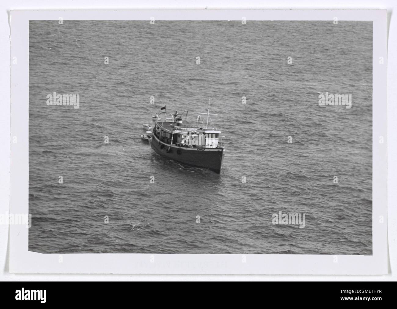 Photograph of Madam Elizabeth Near Bimini. This image is one of a set of photographs taken of the fishing vessels involved in a shooting incident 12 March near Bimini. These photos were not released as no Coast Guard action was involved and the vessels were Bahamian and Cuban. The photos were shot with a K-20 aerial camera by an air crewman, and not by one of the rated photographers assigned. Stock Photo