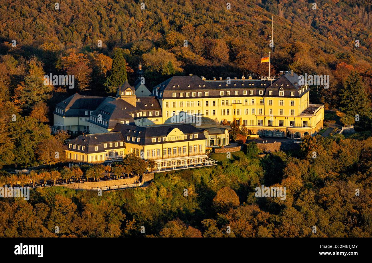 Hotel Petersberg, formerly Guest House of the Federal Government, Siebengebirge, Koenigswinter, Rhineland, North Rhine-Westphalia, Germany Stock Photo