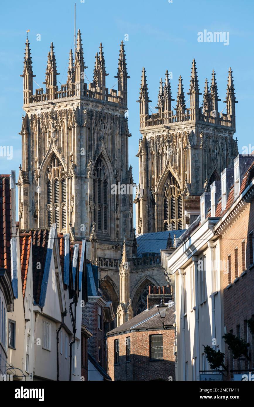 York Minster or the Cathedral and Metropolitical Church of Saint Peter in York, York, Yorkshire, England Stock Photo