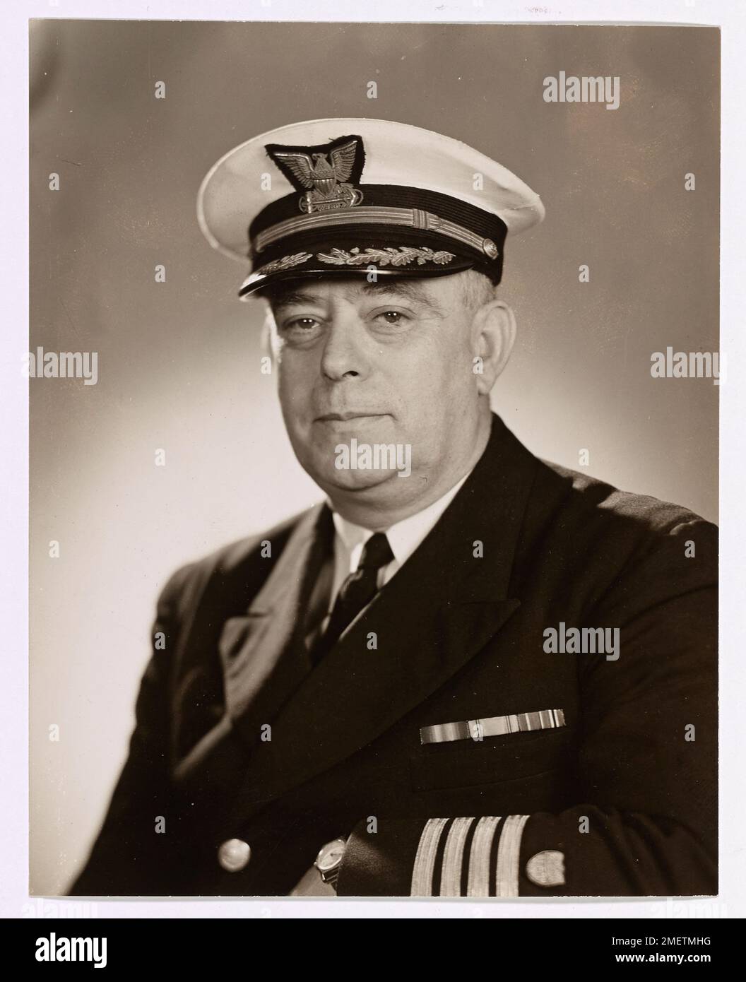 Rear Admiral Norman B. Hall U.S. Coast Guard (Retired). Stock Photo