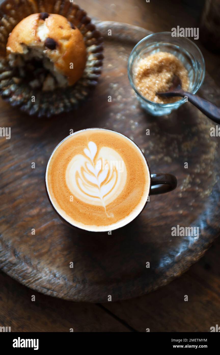 Multi tulip, latte art Stock Photo - Alamy