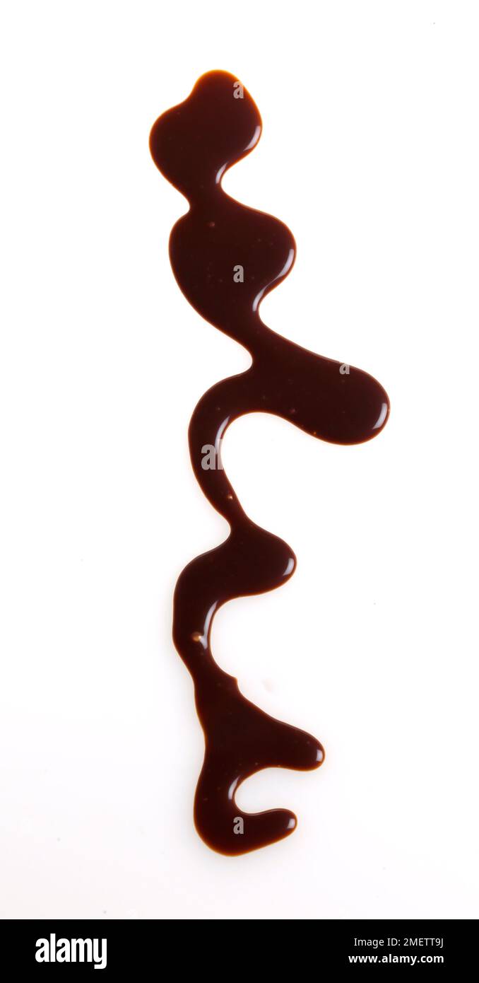 Chocolate sauce syrup Stock Photo Alamy