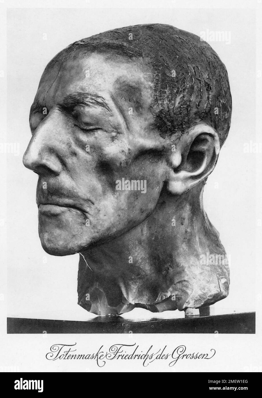 Death mask of Frederick the Great Stock Photo Alamy