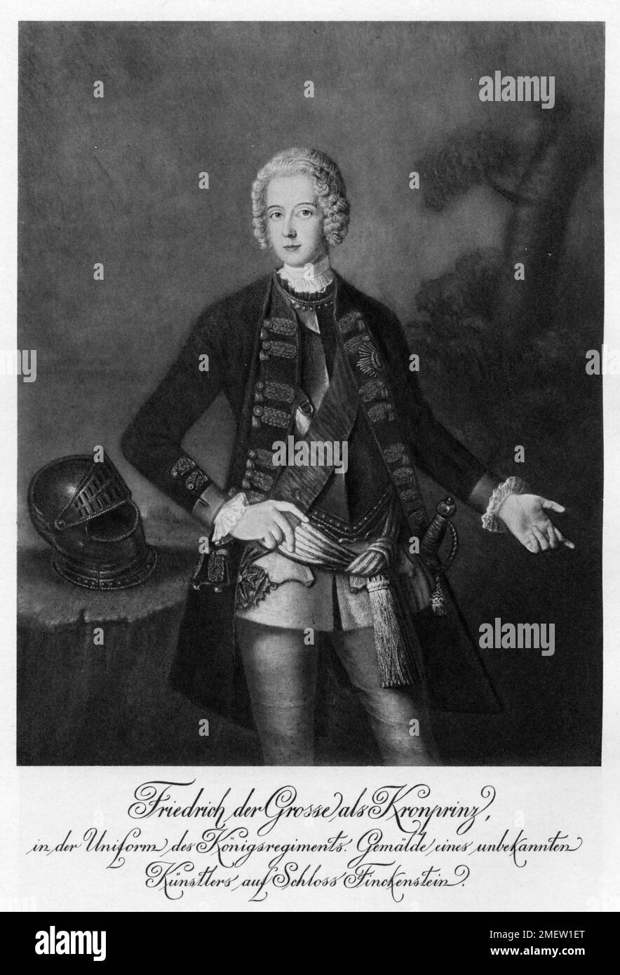 Frederick the Great as Crown Prince Stock Photo Alamy