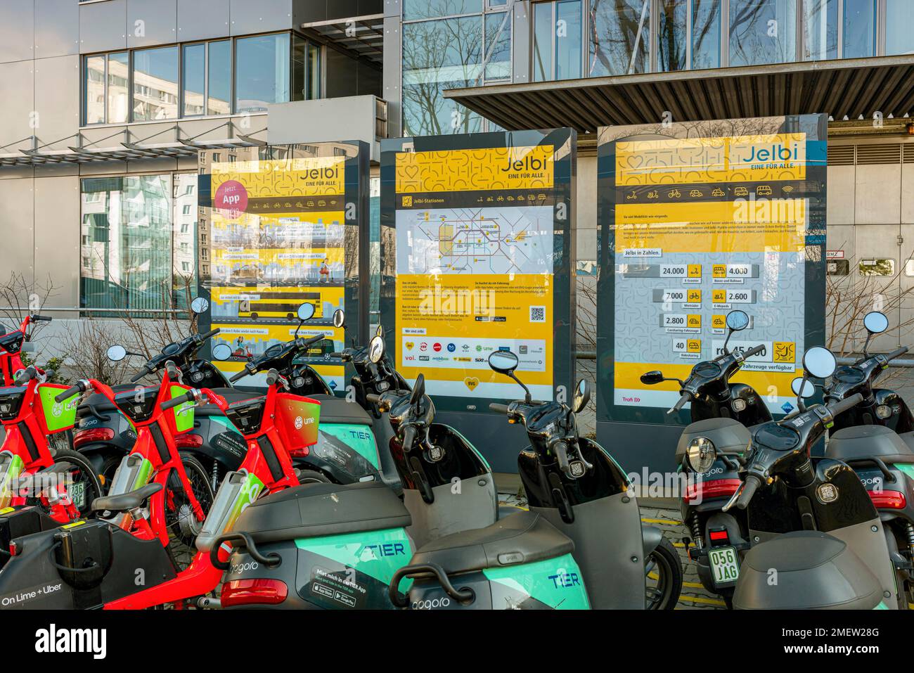 Parking space for rental vehicles, Berlin, Germany Stock Photo Alamy