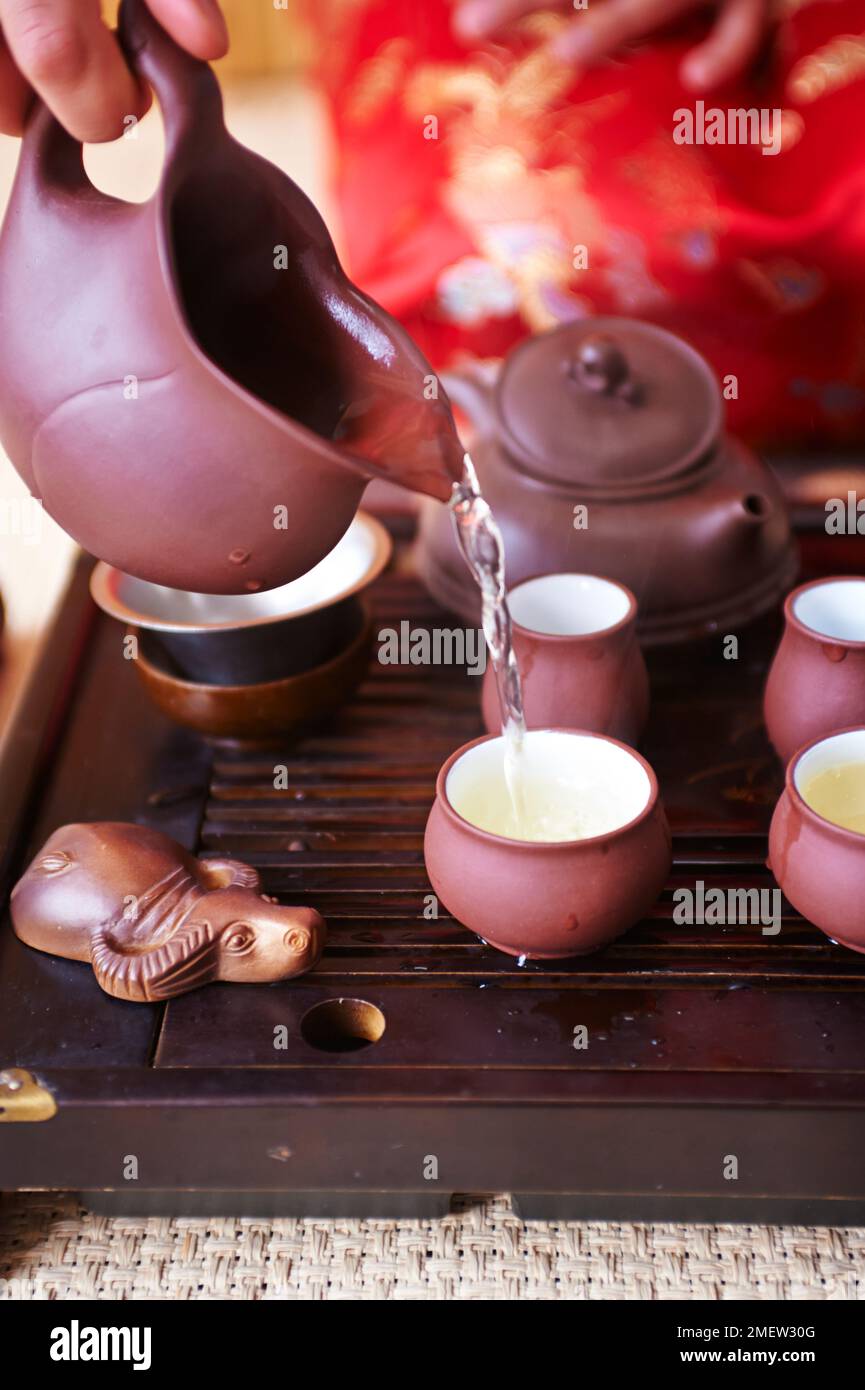 The tea Book, Chinese Tea Ceremony Stock Photo Alamy