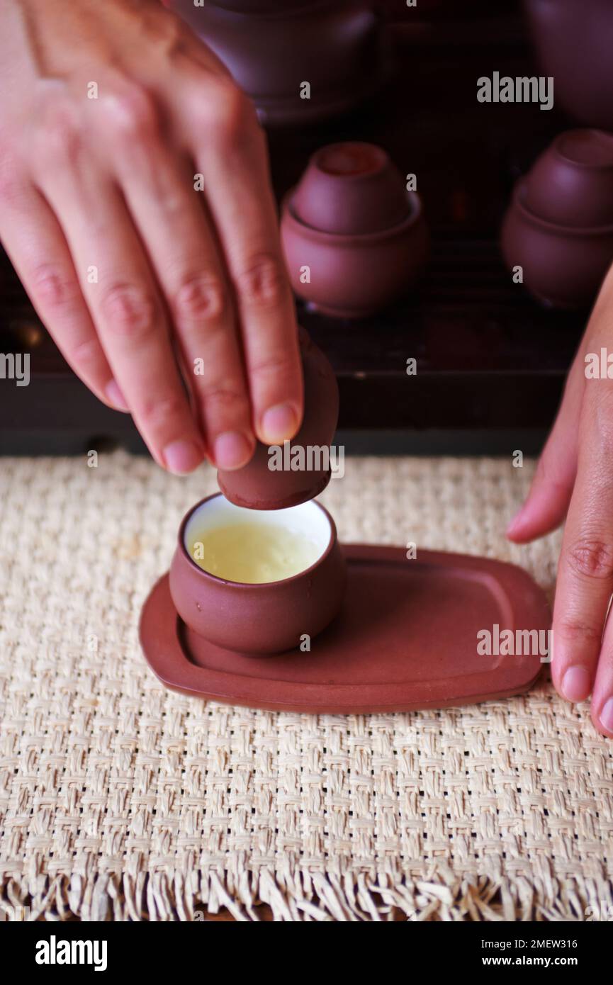 The tea Book, Chinese Tea Ceremony Stock Photo Alamy