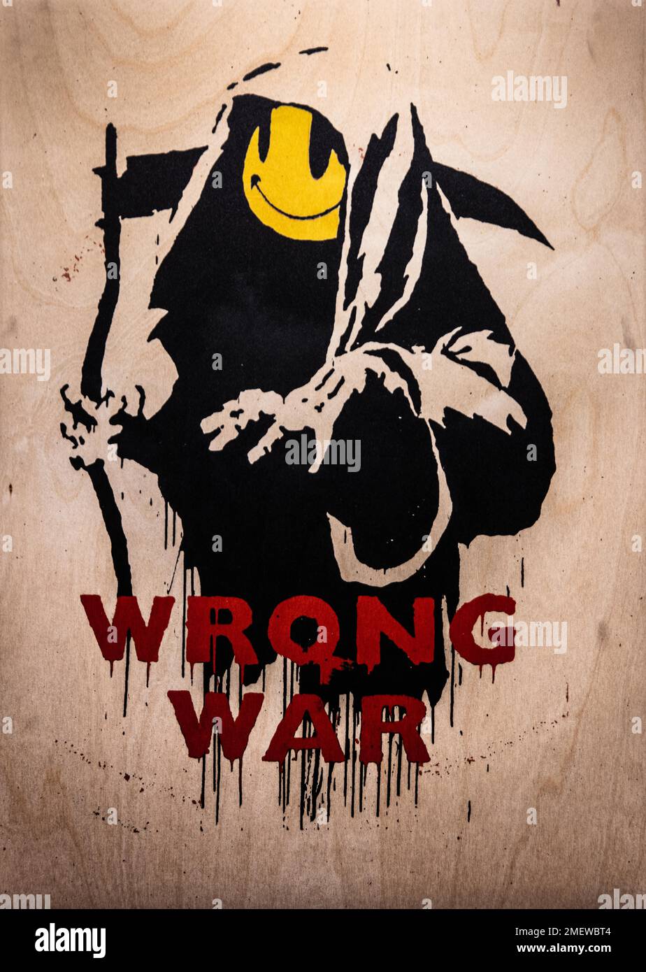 緊急値下げ！ BANKSY ”WRONG WAR” WCPリプロダクション 緊急値下げ！ BANKSY ”WRONG WAR” WCPリプロダクション - メルカリ