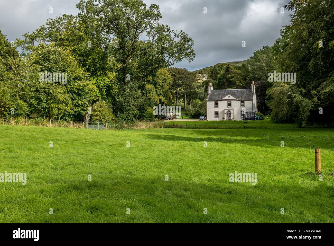 Country House in the Scottish village of Straiton Stock Photo