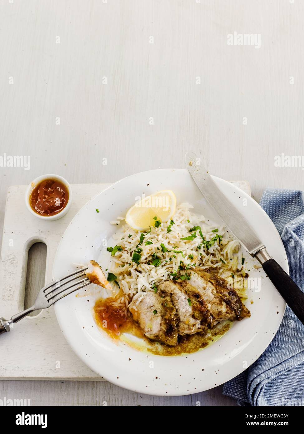 Pot Roasted Chicken Stock Photo Alamy