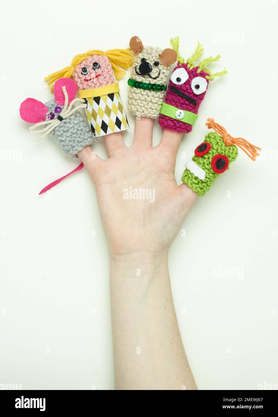 Various animal finger puppets Stock Photo Alamy
