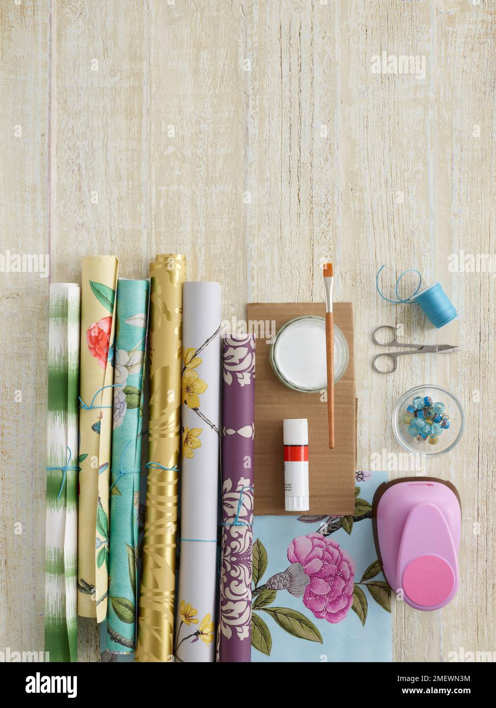 Papercraft bunting materials Stock Photo Alamy