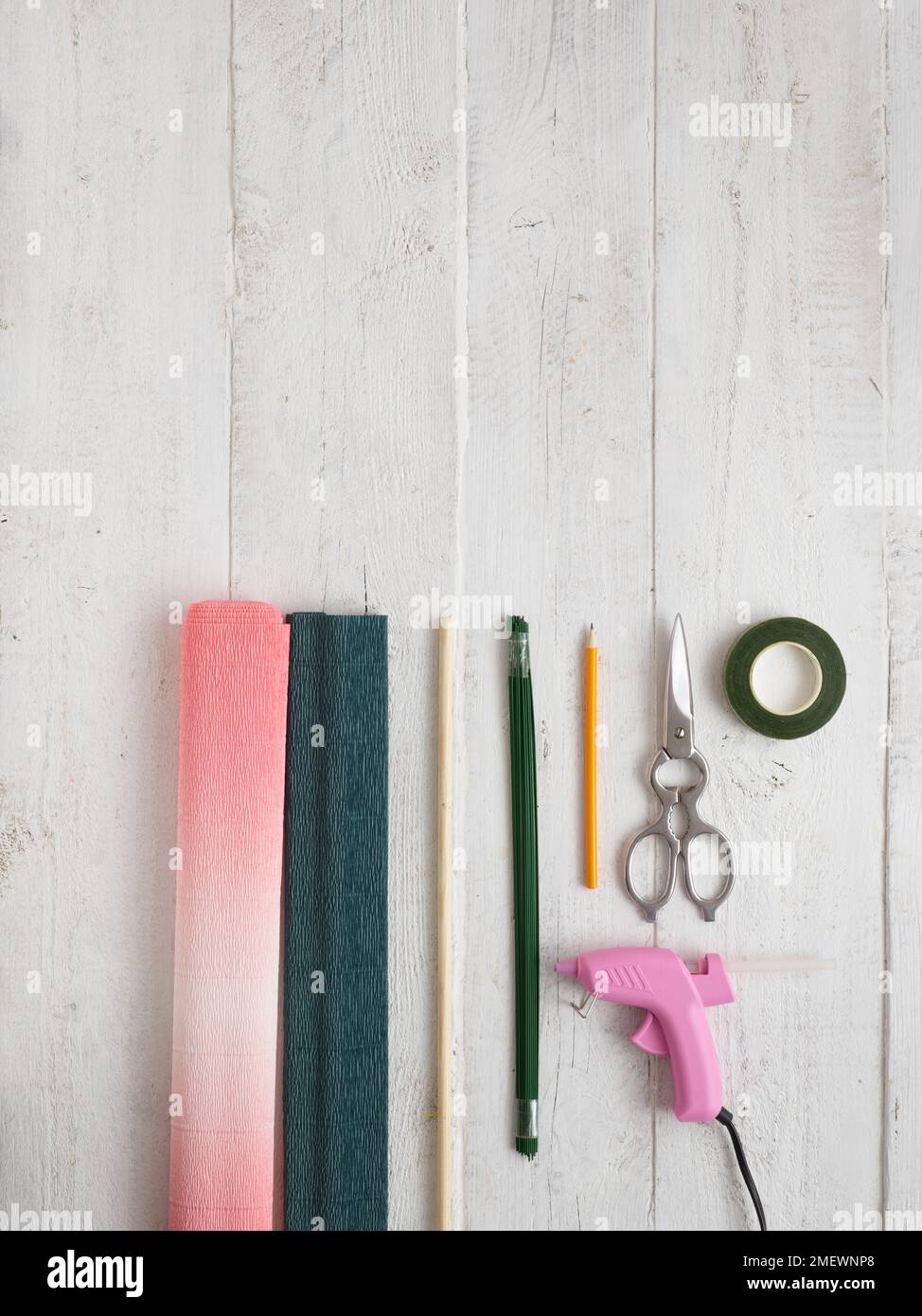 Papercraft Giant rose materials Stock Photo Alamy