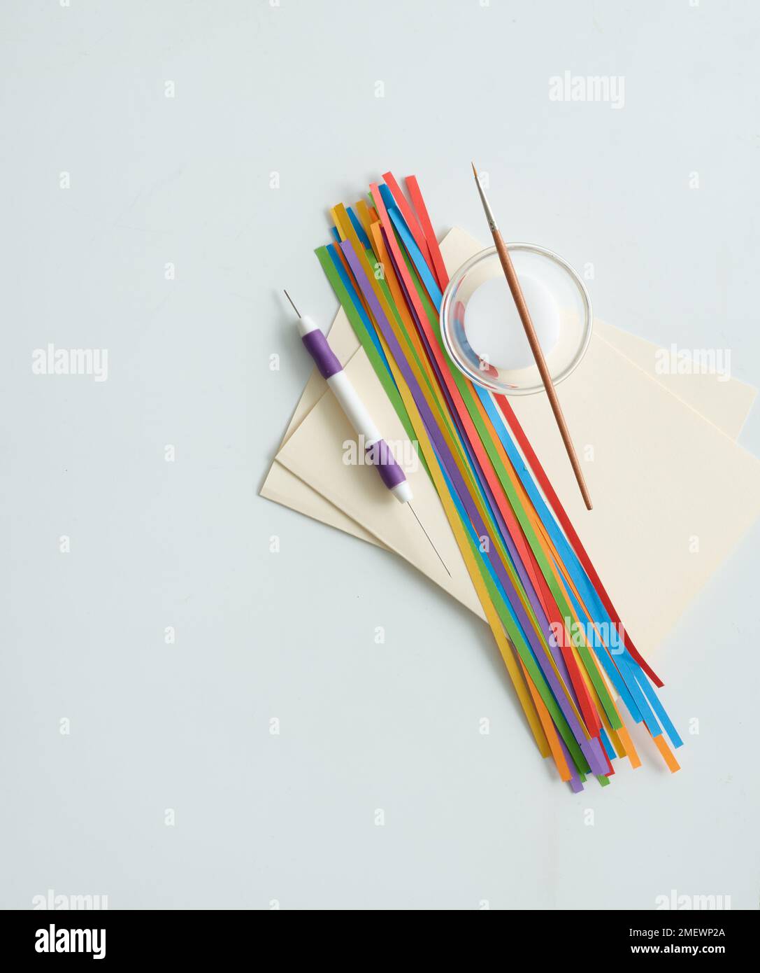 Papercraft Quilling materials Stock Photo Alamy