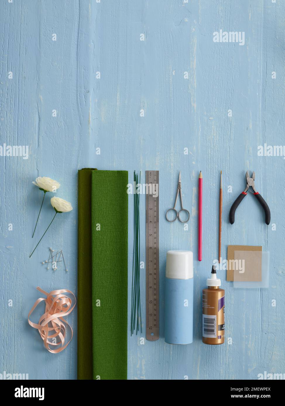 Papercraft buttonhole materials Stock Photo Alamy