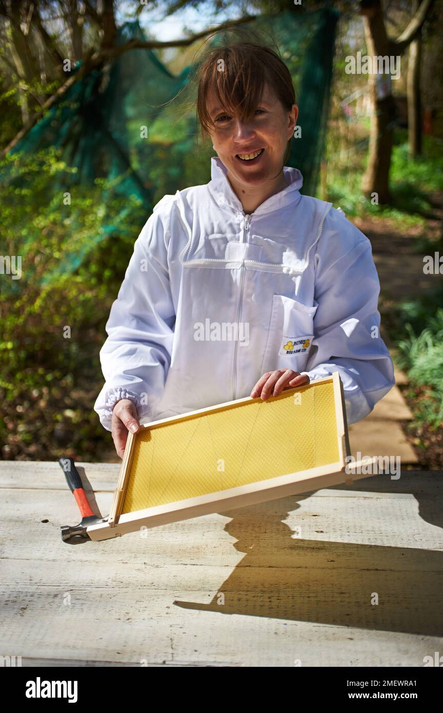 Making a frame Stock Photo Alamy