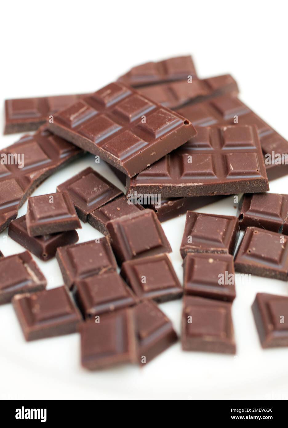 Chocolate bars for tasting Stock Photo Alamy