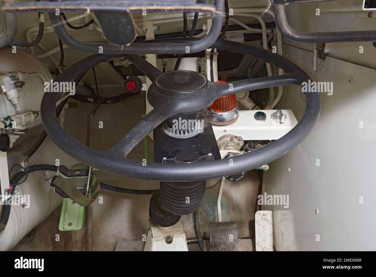 Cougar, Steering wheel Stock Photo Alamy