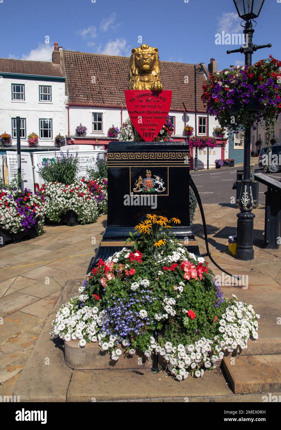 A water pump in Caistor, Lincolnshire. The pump was commissioned to
