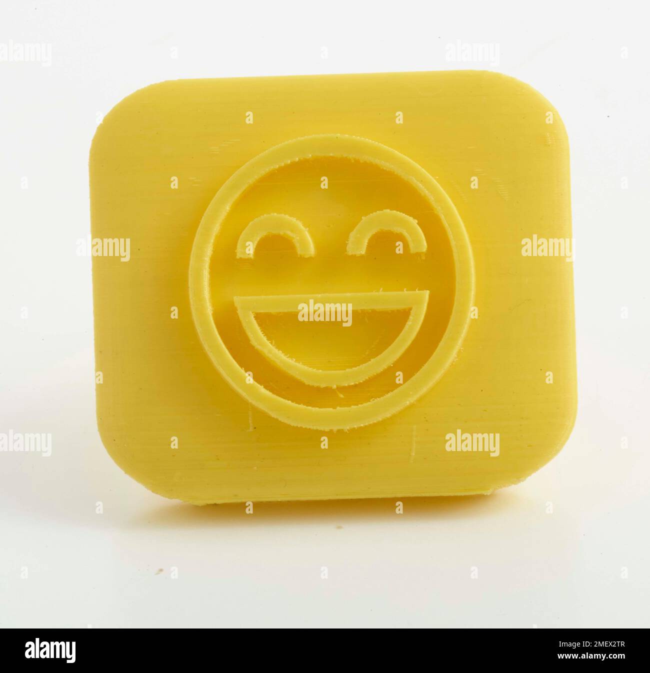 3D printed emoji stamp Stock Photo