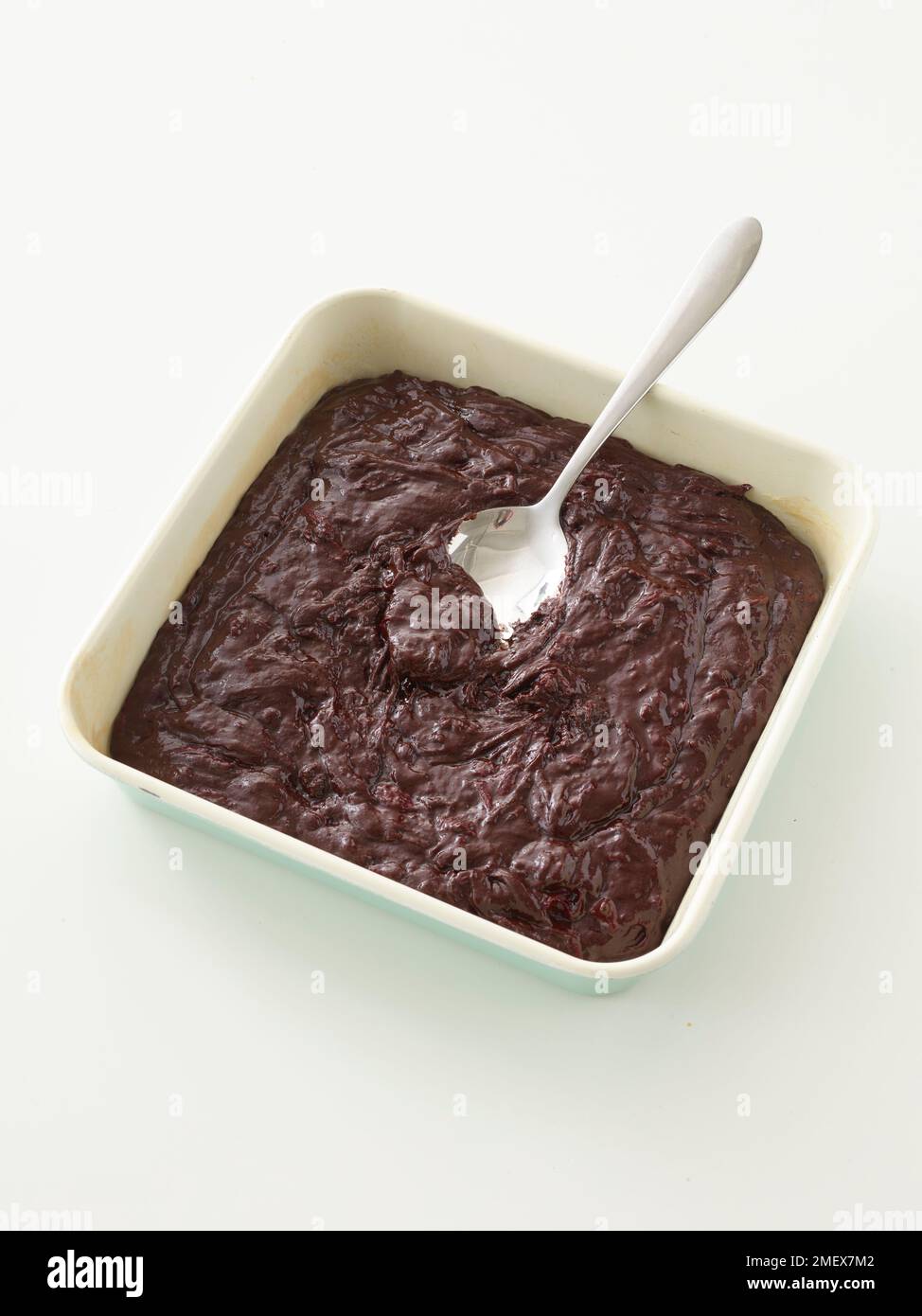 Beetroot brownies Stock Photo