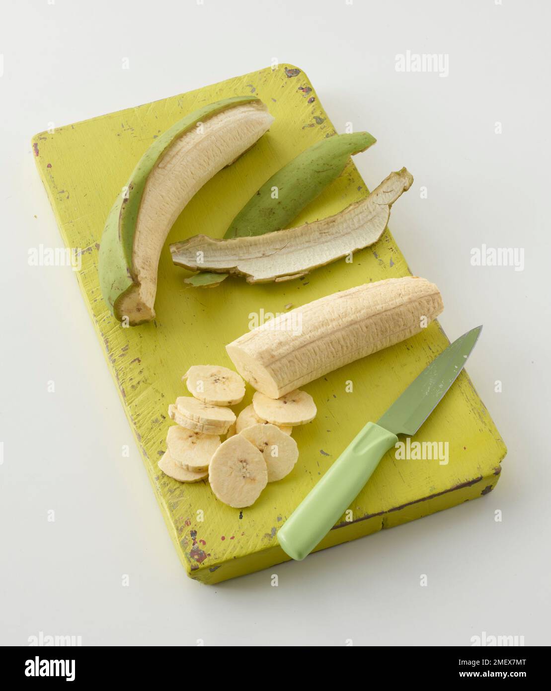 Plantain chips and dips Stock Photo