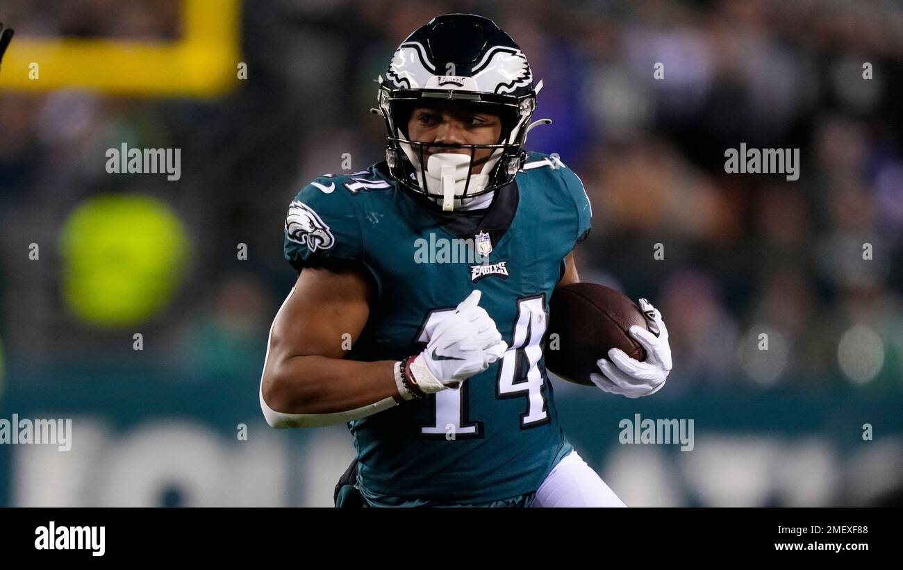 Philadelphia Eagles running back Kenneth Gainwell in action during the NFC Championship  NFL football game on Sunday, Jan. 29, 2023, in Philadelphia. (AP Photo/Matt  Rourke Stock Photo - Alamy