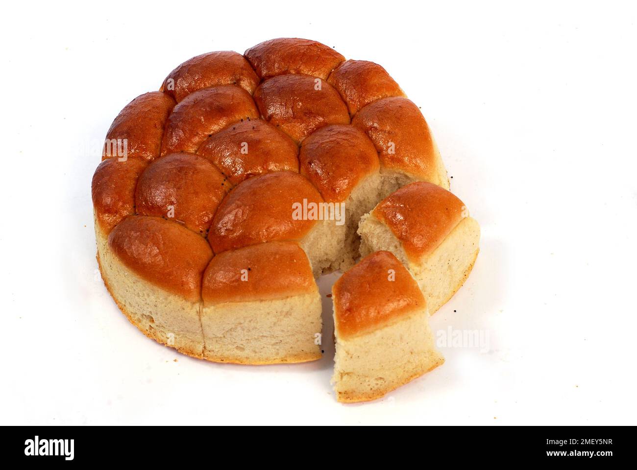 assorted breads isolated on a white background Stock Photo - Alamy