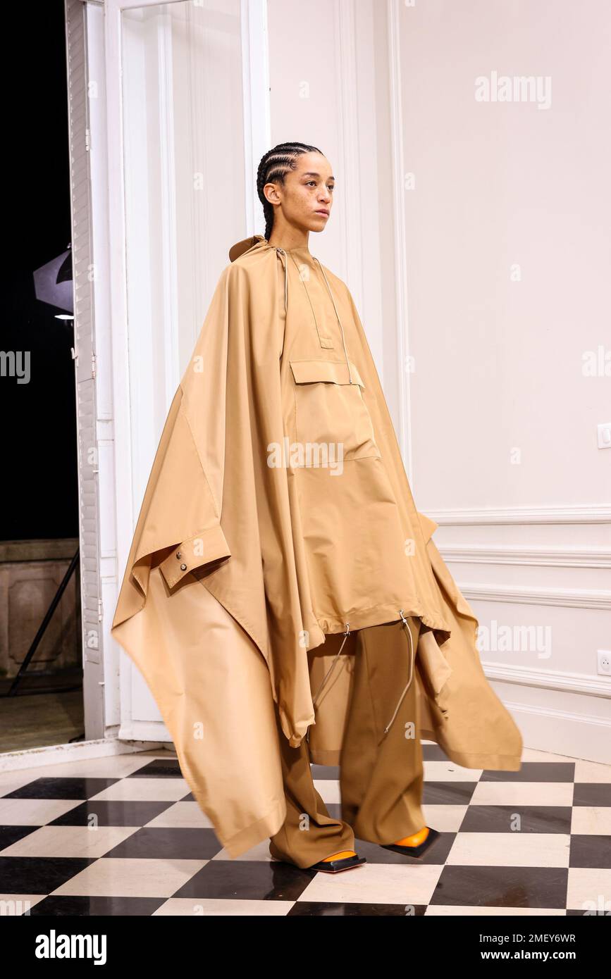 Paris, France. 23rd Jan, 2023. A model walk the runway of the Maison ...