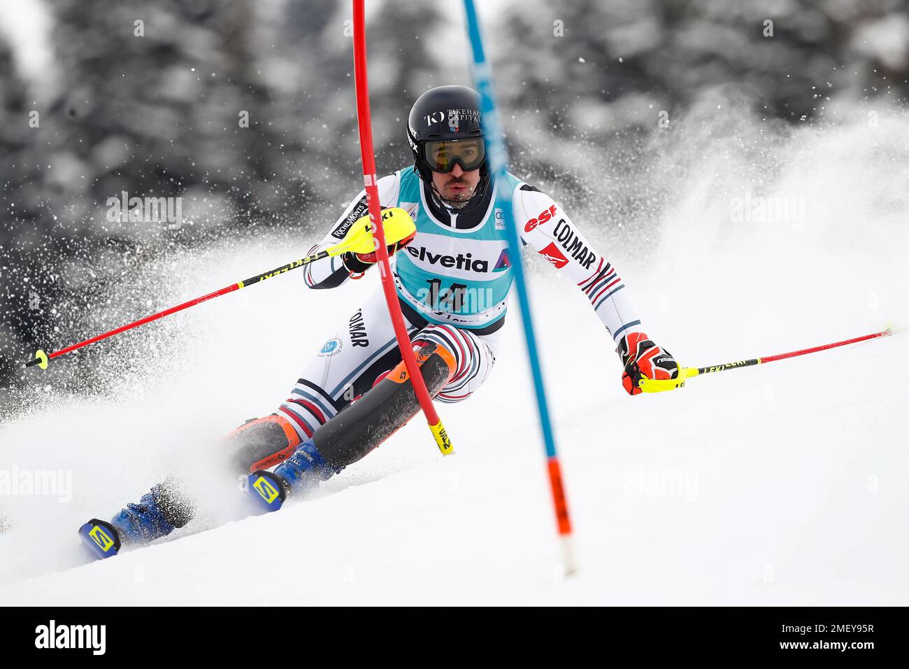 France's Victor Muffat Jeandet speeds down the course during an alpine ...