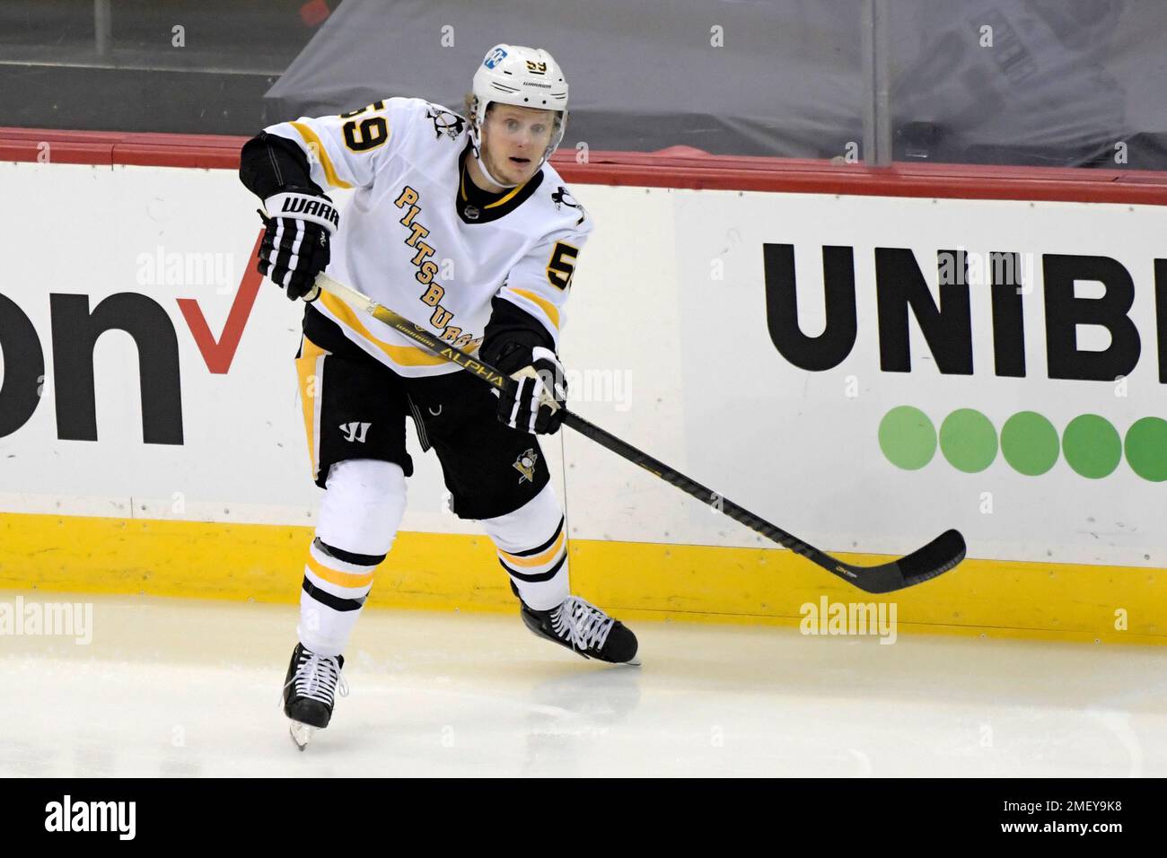 Pittsburgh Penguins No59 Jake Guentzel White Road Jersey