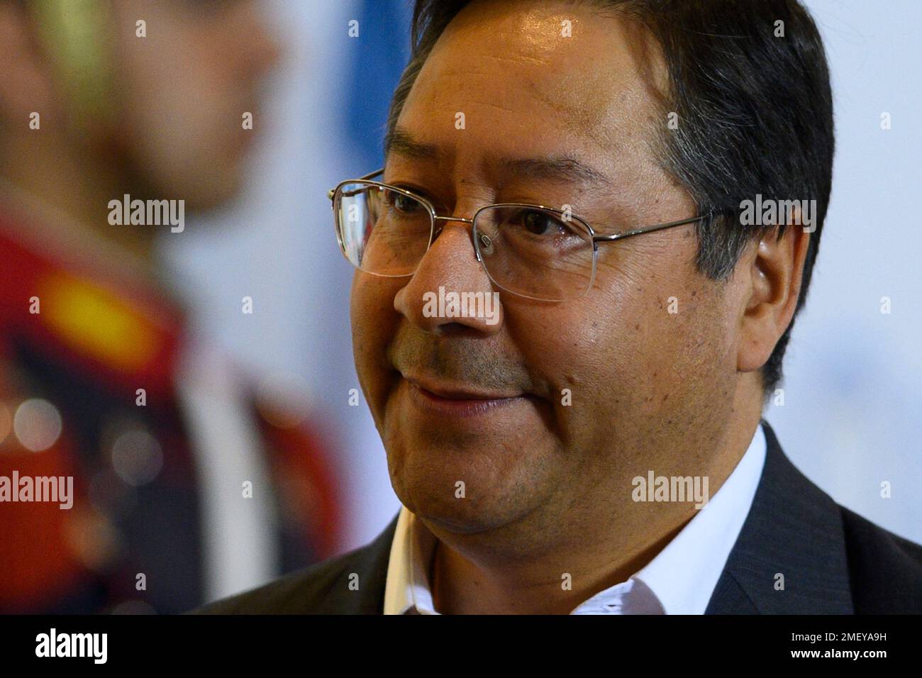Buenos Aires, Argentina. 24th Jan, 2023. Bolivian President Luis Arce, seen during the Community of Latin American and Caribbean States (CELAC) Summit in Buenos Aires. (Photo by Manuel Cortina/SOPA Images/Sipa USA) Credit: Sipa USA/Alamy Live News Stock Photo