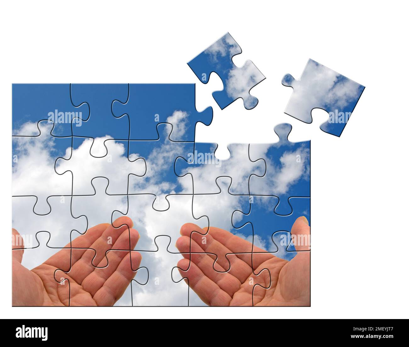 Spread hands toward the sky Stock Photo Alamy