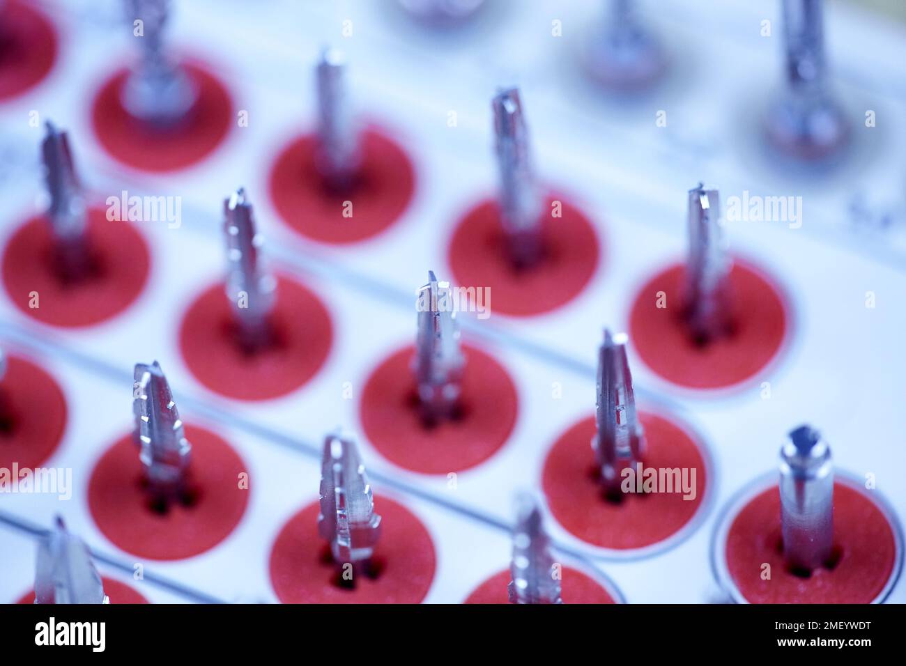 Rotary Dentistry Tools. Dental tools, tongs of various shapes. drill