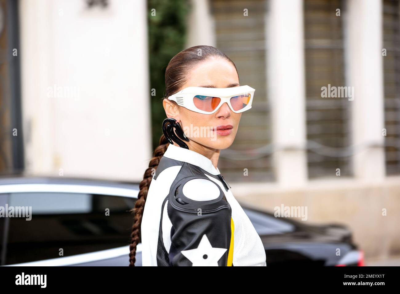 Sabina Jakubowicz attends of the Dior show during Paris Fashion Week