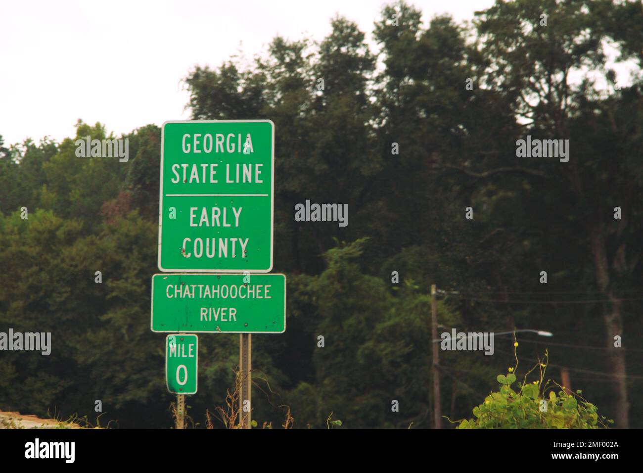 Georgia state welcome sign hi-res stock photography and
