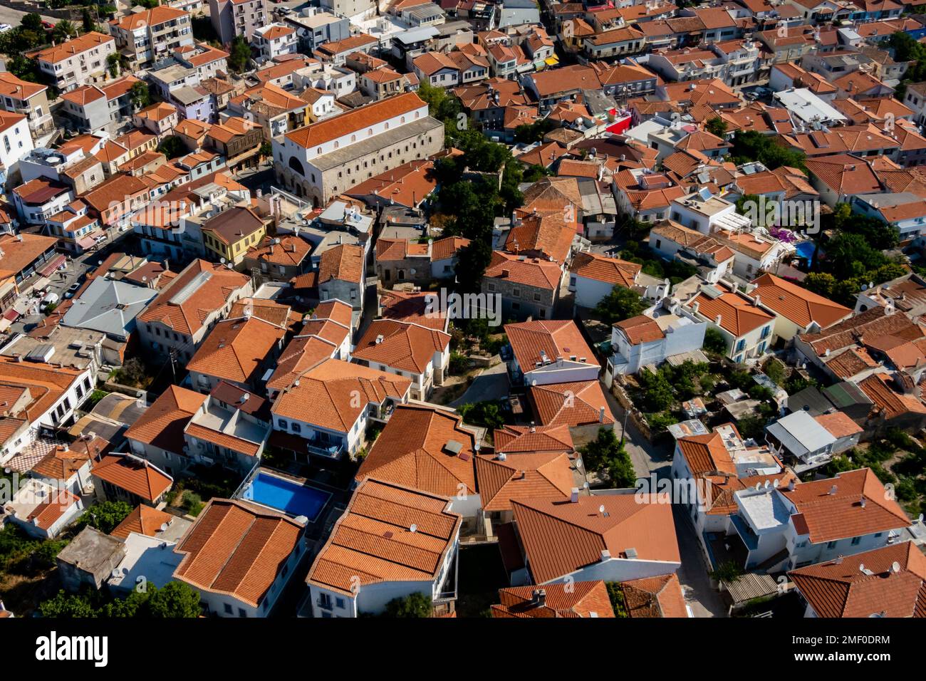 Aerial view of Cesme, Izmir, Turkey Stock Photo