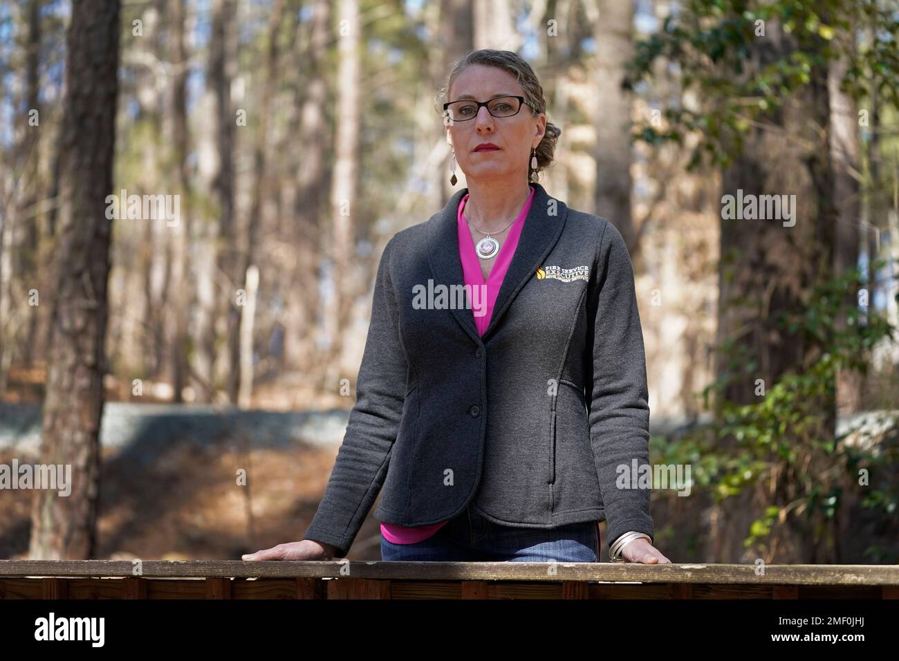 Susanna Schmitt Williams poses at her home in Chapel Hill, N.C