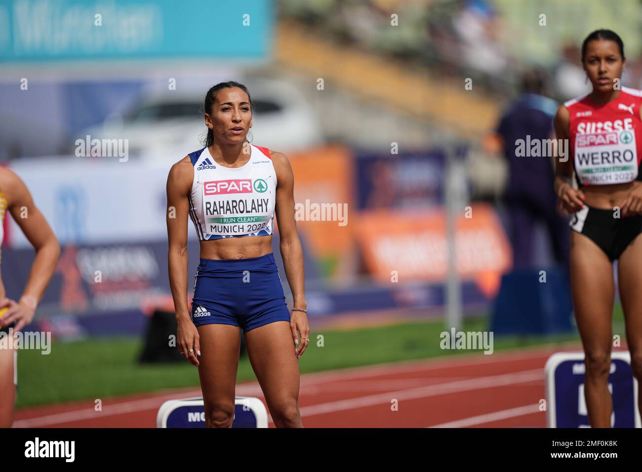 Agnès RAHAROLAHY participating in the 800 meters of the European