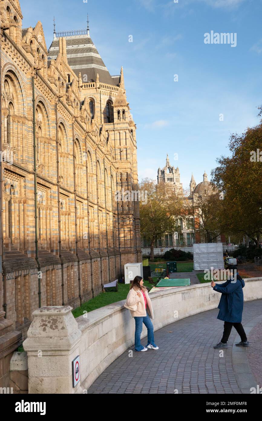 Grand outside of National History museum London England Stock Photo