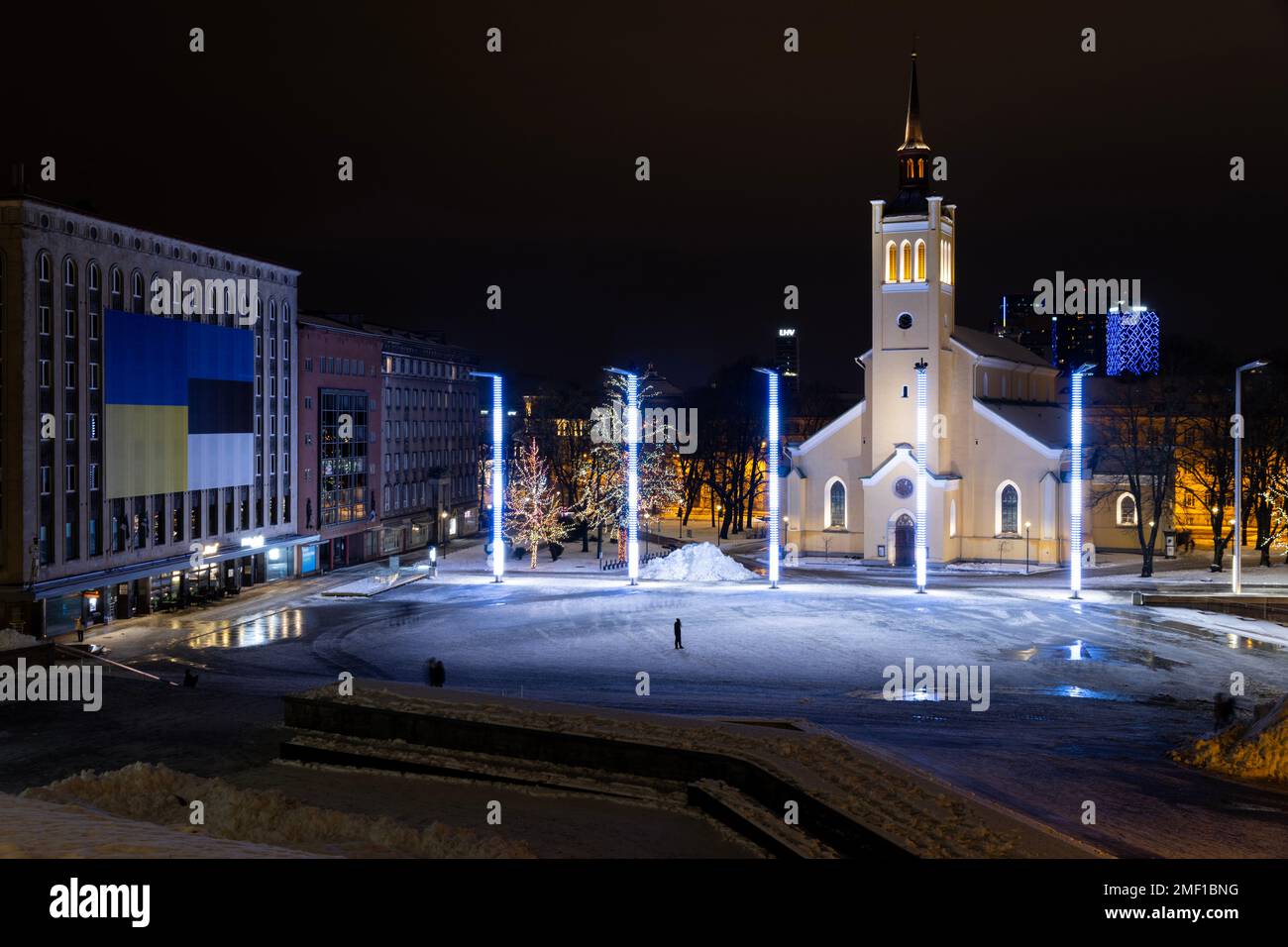 The Freedom Square in Tallinn, Estonia Stock Photo