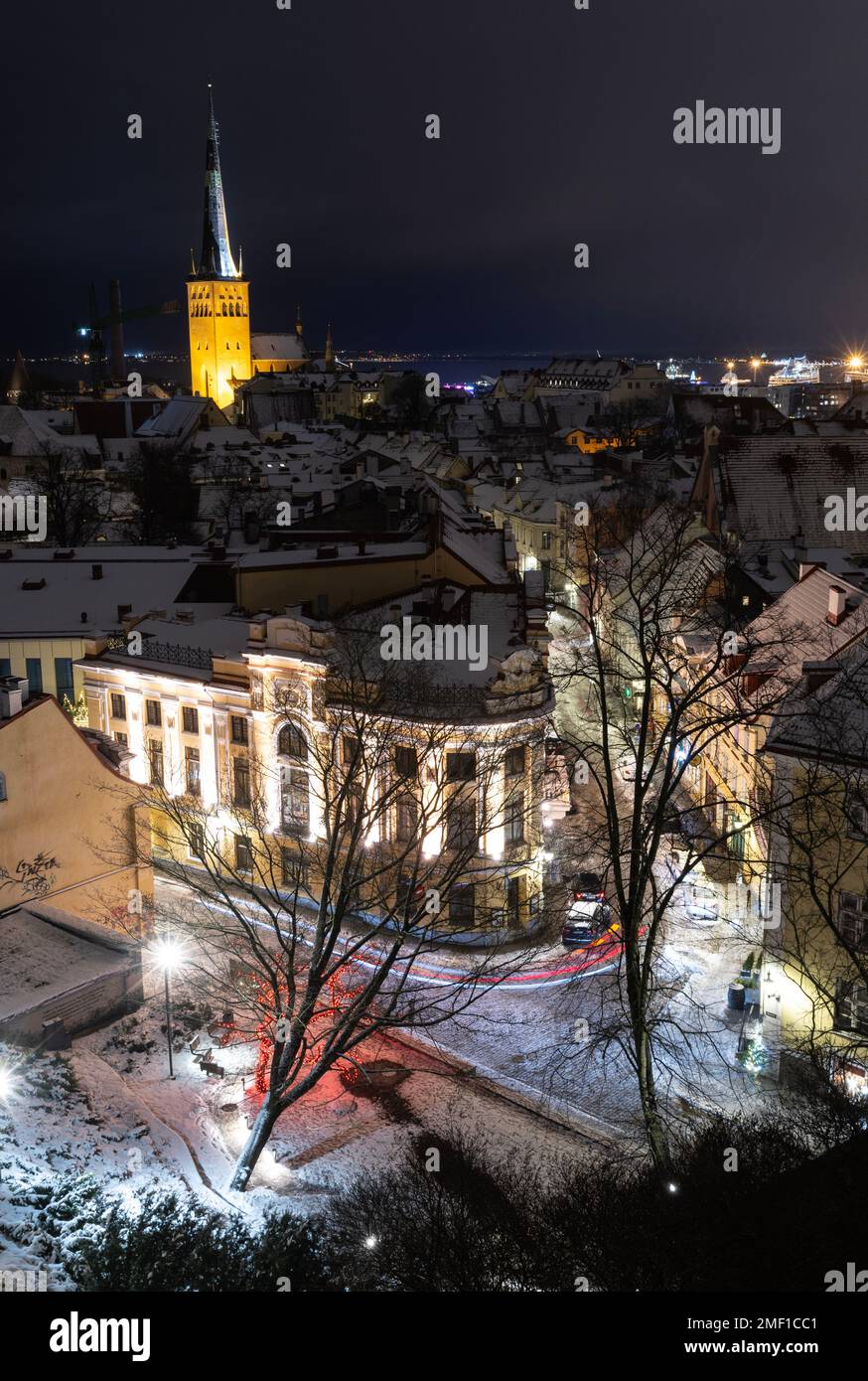 View from Tallinn old town Stock Photo