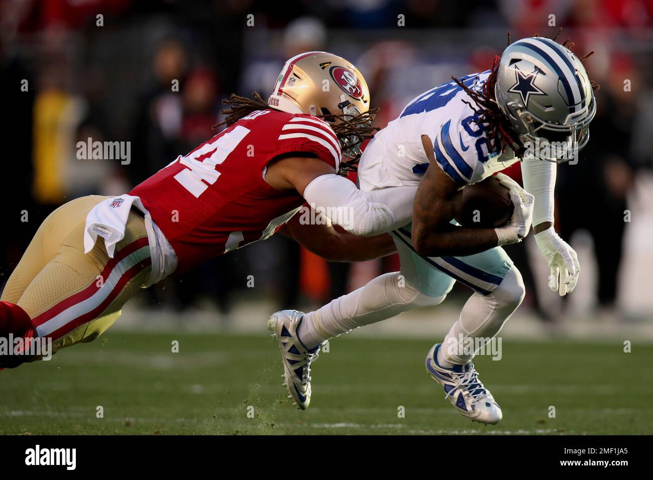 Former BYU linebacker Fred Warner grabs souvenir as 49ers bounce Cowboys  from NFL playoffs