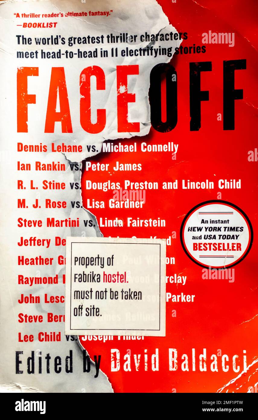 Faceoff Book by Michael Connelly Editor: David Baldacci. 2014 Stock Photo