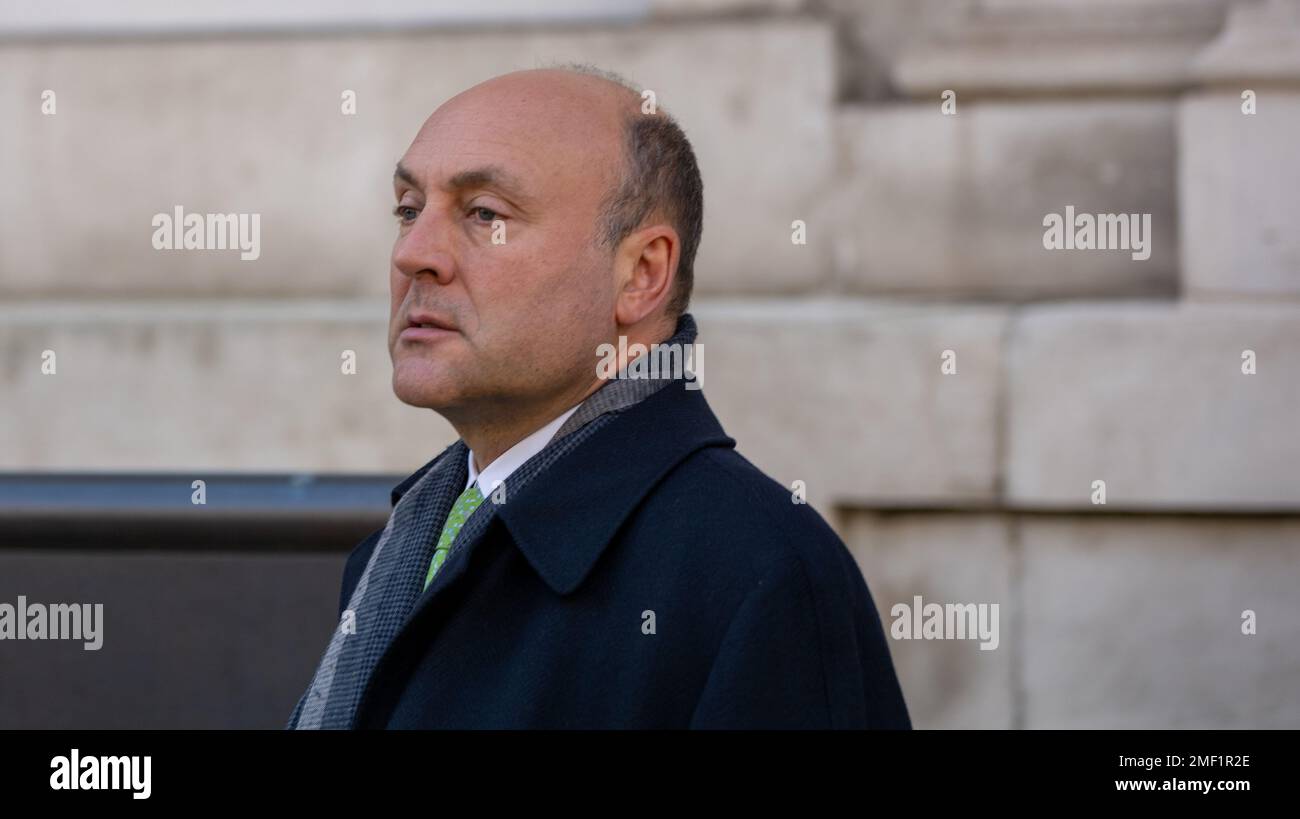 London, UK. 24th Jan, 2023. Economic Secretary to the Treasury Andrew Griffith MP at the Cabinet office, 70 Whitehall London Credit: Ian Davidson/Alamy Live News Stock Photo